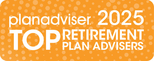 Logo: 2025 PLANADVISER Top Retirement Plan Advisers Desk Plaque