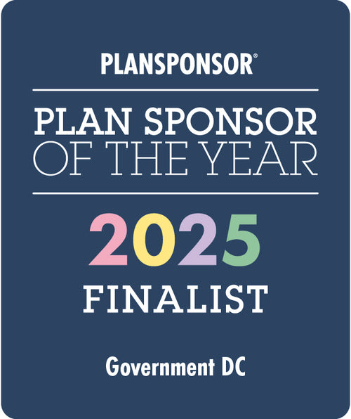 Logo: 2025 PLANSPONSOR  Plan Sponsor Of Year_ Government DC