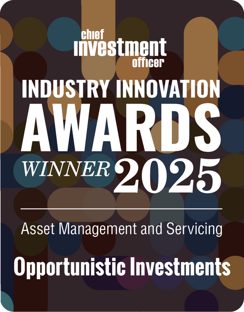 Logo: 2025 CHIEF INVESTMENT OFFICER Asset Management & Servicing: Opportunistic Investments