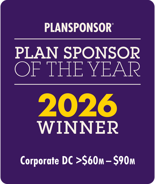 Logo: 2026 PLANSPONSOR Plan Sponsor Of Year - Corporate DC $60M-$90M