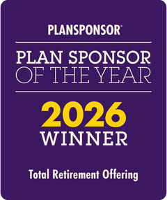 Logo: 2026 PLANSPONSOR  Plan Sponsor Of Year - Total Retirement Offering
