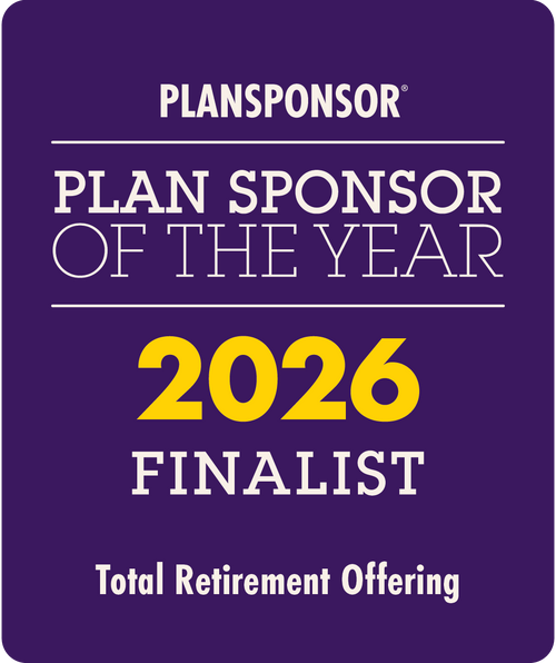 Logo: 2026 PLANSPONSOR  Plan Sponsor Of Year - Total Retirement Offering