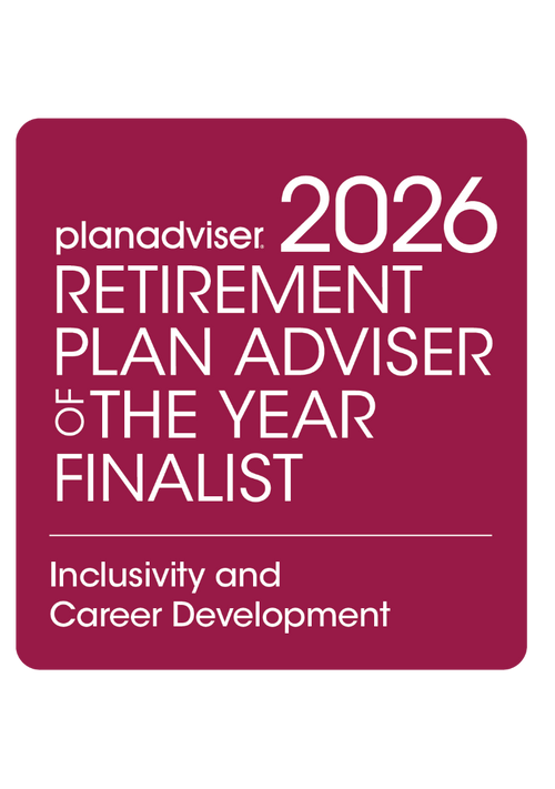 Logo: 2026 PLANADVISER Retirement Plan Adviser Of The Year - Inclusivity and Career Development