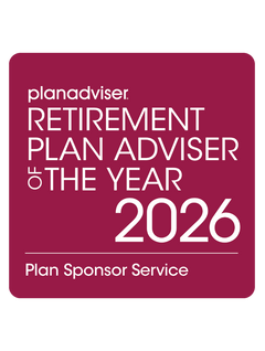 Logo: 2026 PLANADVISER Retirement Plan Adviser of the Year - Plan Sponsor Service