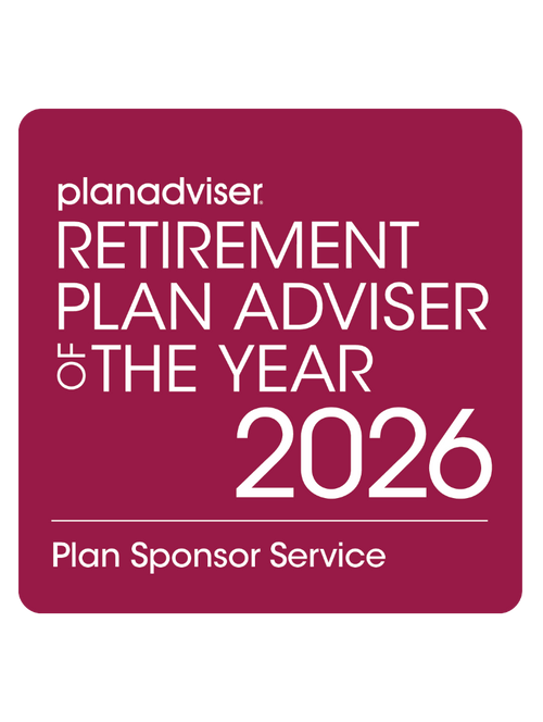 Logo: 2026 PLANADVISER Retirement Plan Adviser of the Year - Plan Sponsor Service