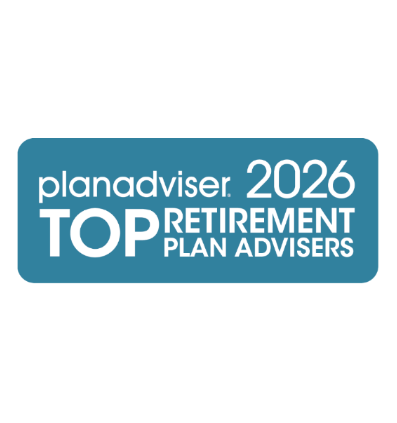 Logo: 2026 PLANADVISER Top Retirement Plan Advisers Desk Plaque