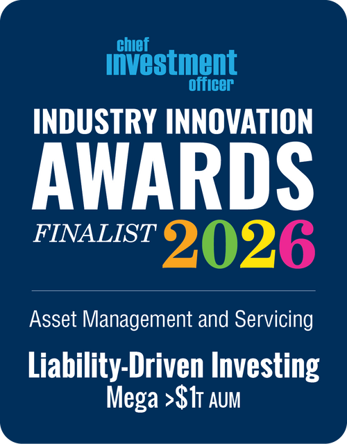 Logo: 2026 CHIEF INVESTMENT OFFICER Asset Management & Servicing: Liability-Driven Investing - Mega Desk Plaque