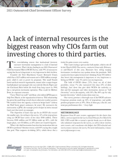 2021 Outsourced Chief Investment Officer Survey Report