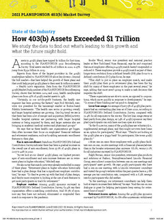 2021 PLANSPONSOR 403(b) Market Survey