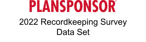 2022 PLANSPONSOR Recordkeeping Survey Data Set