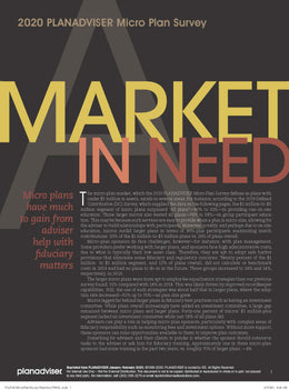 2020 Planadviser Micro Plan Survey