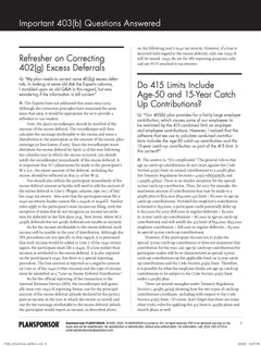 Important 403(b) Questions Answered