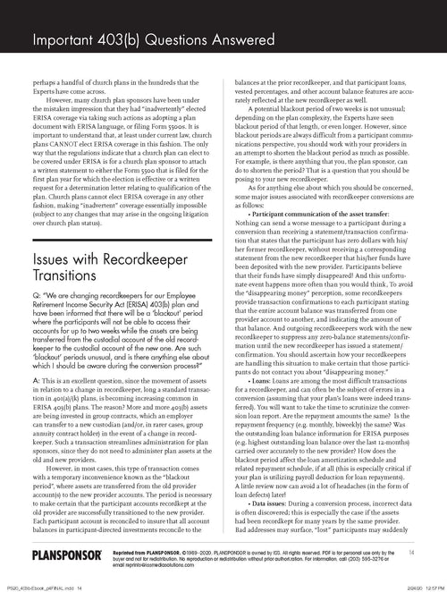 Important 403(b) Questions Answered